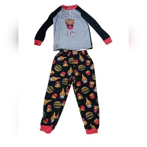 PJs + Pancakes warm fleece pj 2pc BIG Fry matching winter pajama set 6